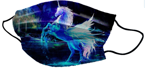 Pralna obrazna maska Unicorn Water